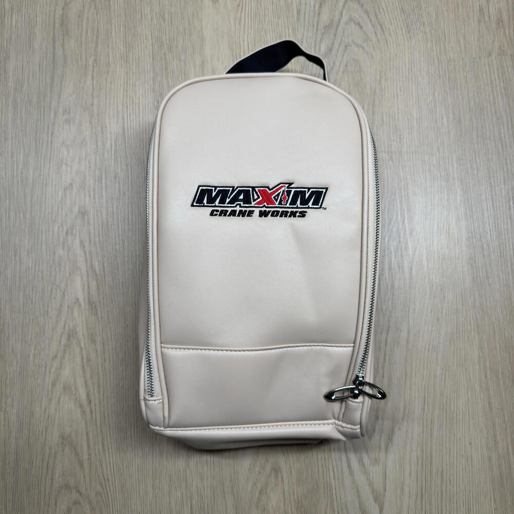 Maxim Crane Works‎ Beige and Black Shoe Tote, Tool or Accessory Bag Vented Zip